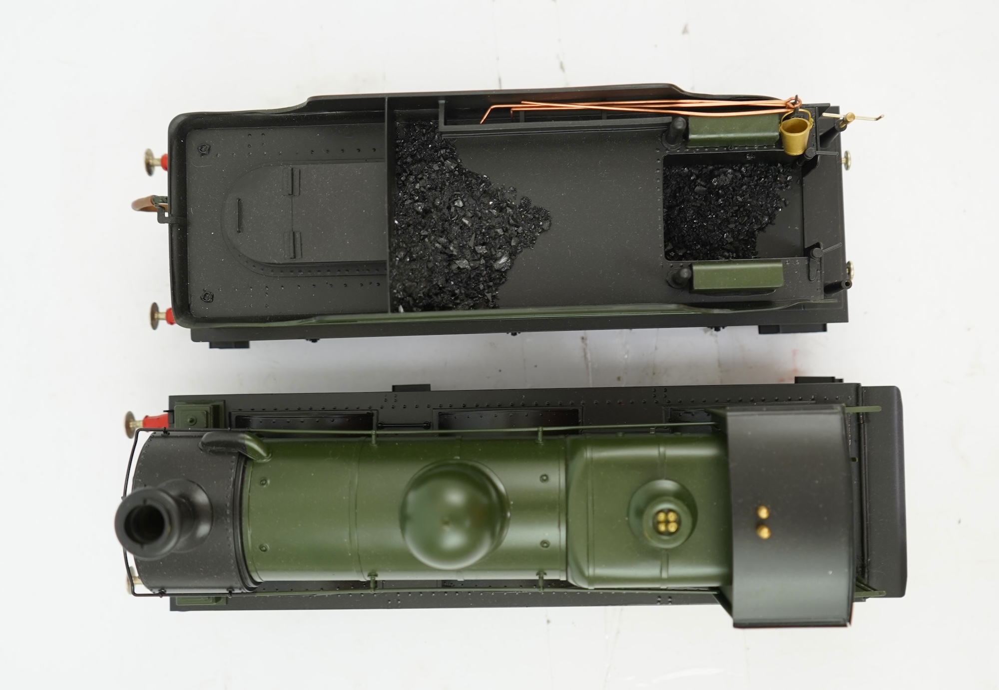 A Gauge One model of a GWR Dean Goods, 0-6-0 tender locomotive, 2516, the model is unpowered in order to allow for a high level of detailing of the valve gear between the frames.